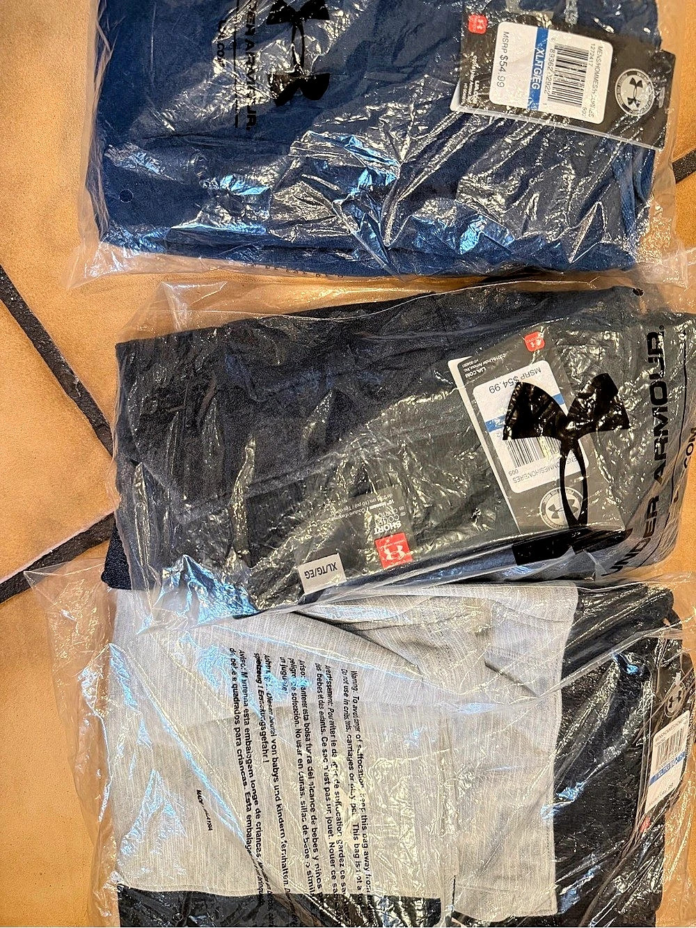 Under Armour Men's Packaged Shorts Assortment in Blue & Black NWT